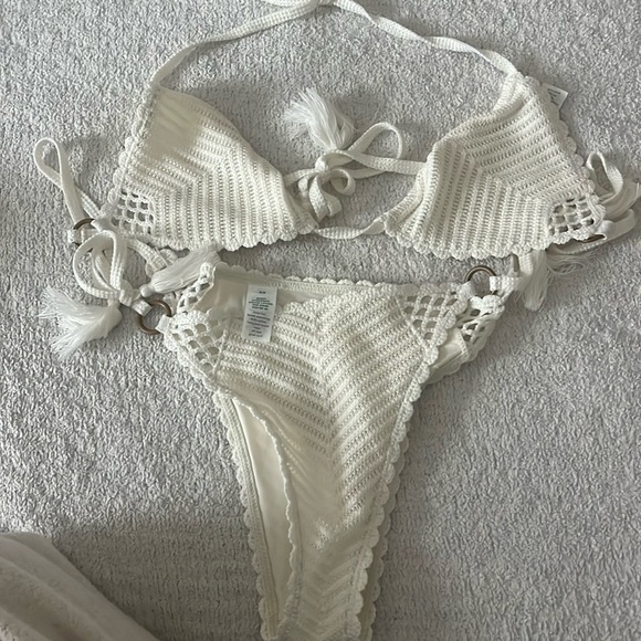 aerie Other - Aerie White Crochet Bikini